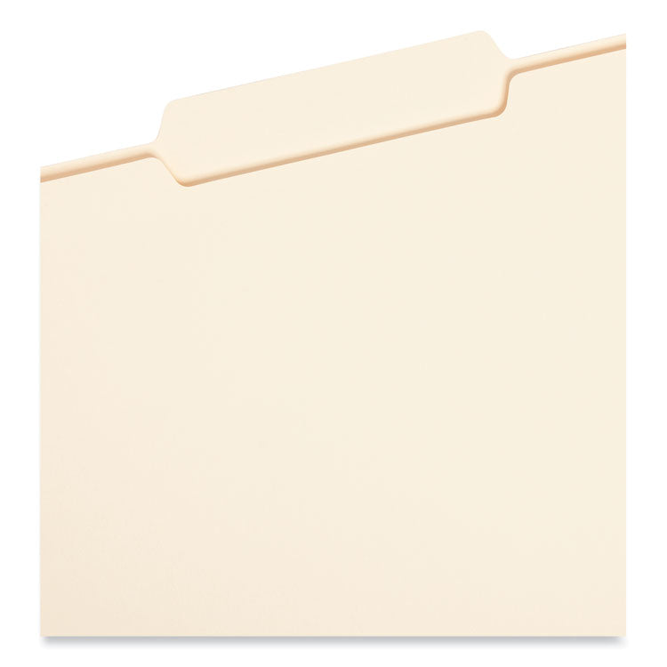 Smead™ Manila File Folders, 1/3-Cut Tabs: Center Position, Legal Size, 0.75" Expansion, Manila, 100/Box (SMD15332) Box of 100
