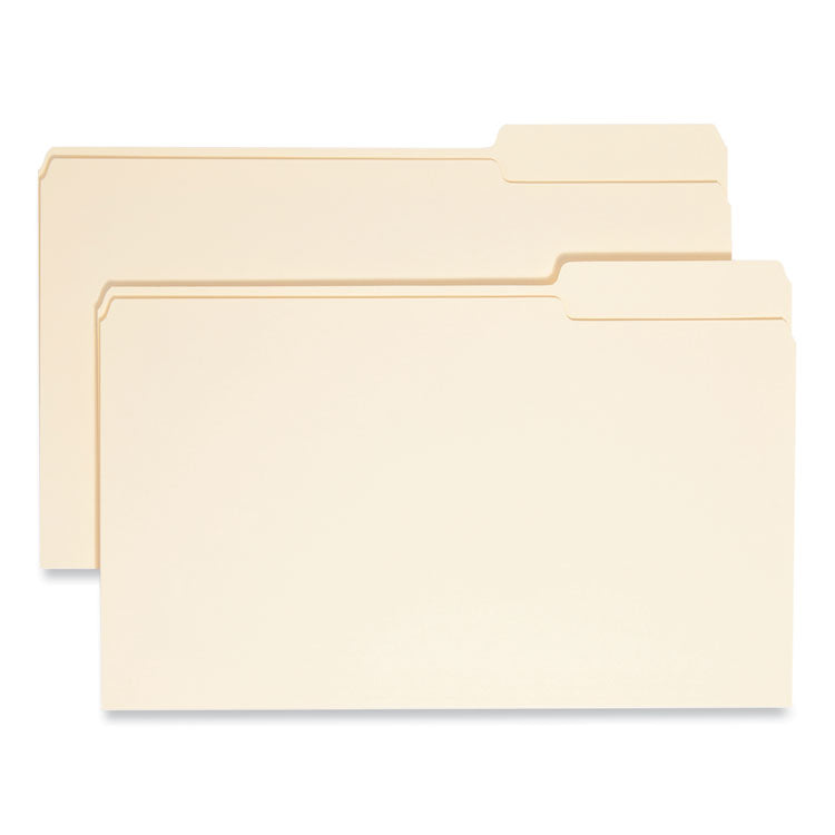 Smead™ Manila File Folders, 1/3-Cut Tabs: Right Position, Legal Size, 0.75" Expansion, Manila, 100/Box (SMD15333) Box of 100