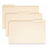 Smead™ Reinforced Tab Manila File Folders, 1/3-Cut Tabs: Assorted, Legal Size, 0.75" Expansion, 11-pt Manila, 100/Box (SMD15334)