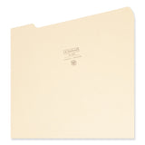 Smead™ 100% Recycled Manila Top Tab File Folders, 1/3-Cut Tabs: Assorted, Legal Size, 0.75" Expansion, Manila, 100/Box (SMD15339)