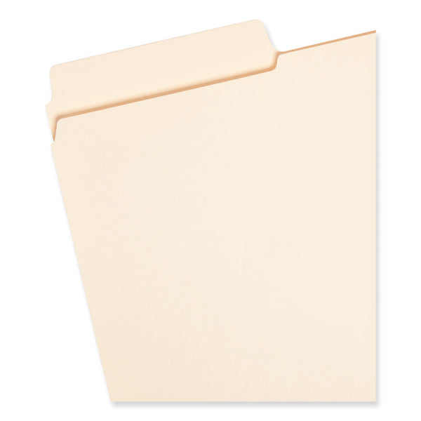 Smead™ SuperTab Reinforced Guide Height Top Tab Folders, 1/3-Cut Tabs: Assorted, Legal Size, 0.75" Expansion, Manila, 100/Box (SMD15395)