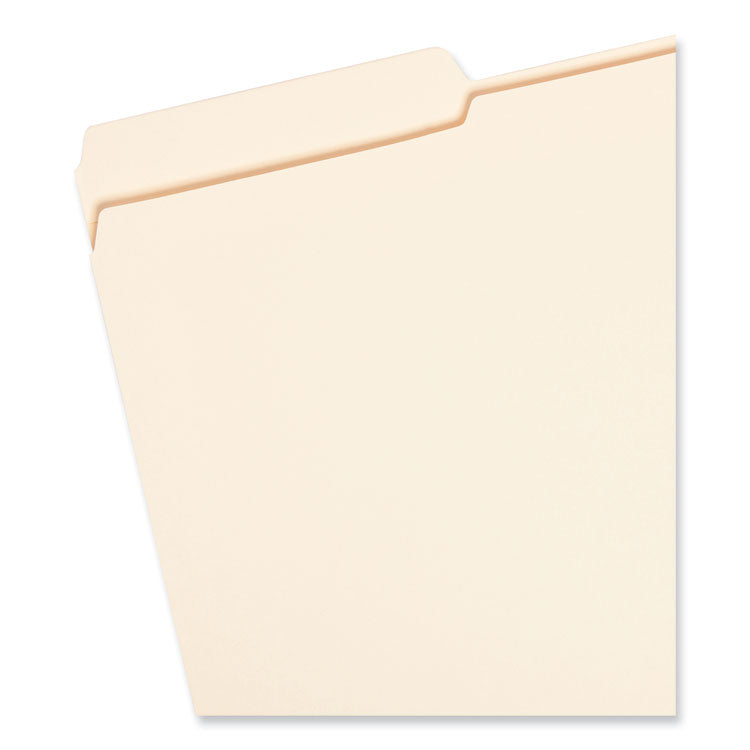 Smead™ Reinforced Tab Manila File Folders, 1/3-Cut Tabs: Assorted, Legal Size, 0.75" Expansion, 14-pt Manila, 100/Box (SMD15434)