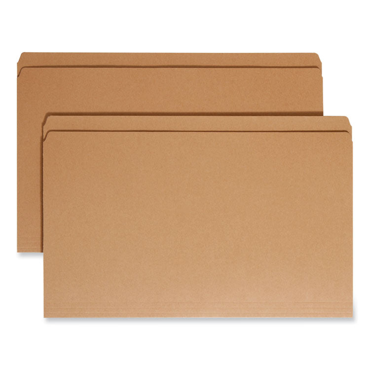 Smead™ Heavyweight Kraft File Folder, Straight Tabs, Legal Size, 0.75" Expansion, 11-pt Kraft, Brown, 100/Box (SMD15710)