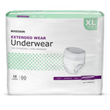 McKesson Unisex Adult Absorbent Underwear Pull On with Tear Away Seams X-Large Disposable Heavy Absorbency (1123840_CS) 48/CS