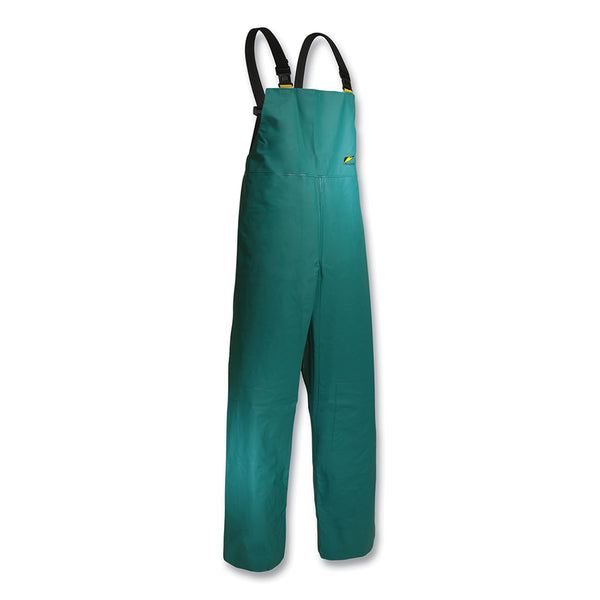 Dunlop® Protective Footwear Chemtex Bib Overalls, PVC, Green, Large (868-7105000LG) Each