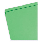 Smead™ Reinforced Top Tab Colored File Folders, Straight Tabs, Legal Size, 0.75" Expansion, Green, 100/Box (SMD17110)