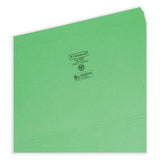 Smead™ Reinforced Top Tab Colored File Folders, Straight Tabs, Legal Size, 0.75" Expansion, Green, 100/Box (SMD17110)