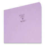 Smead™ Reinforced Top Tab Colored File Folders, Straight Tabs, Legal Size, 0.75" Expansion, Lavender, 100/Box (SMD17410)