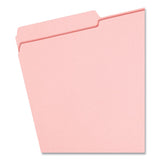 Smead™ Reinforced Top Tab Colored File Folders, 1/3-Cut Tabs: Assorted, Legal Size, 0.75" Expansion, Pink, 100/Box (SMD17634)