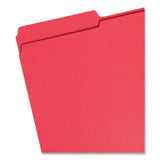 Smead™ Reinforced Top Tab Colored File Folders, 1/3-Cut Tabs: Assorted, Legal Size, 0.75" Expansion, Red, 100/Box (SMD17734)