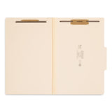 Smead™ Four-Section Top Tab Classification Folders, 2" Expansion, 1 Divider, 4 Fasteners, Legal Size, Manila, 10/Box (SMD18700) Each