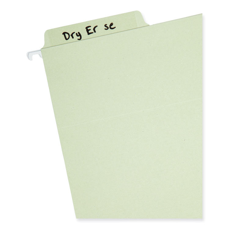 Smead™ Erasable FasTab Hanging Folders, Letter Size, 1/3-Cut Tabs, Moss, 20/Box (SMD64032)