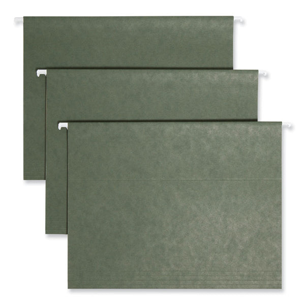 Smead™ Hanging Folders, Letter Size, 1/3-Cut Tabs, Standard Green, 25/Box (SMD64035)