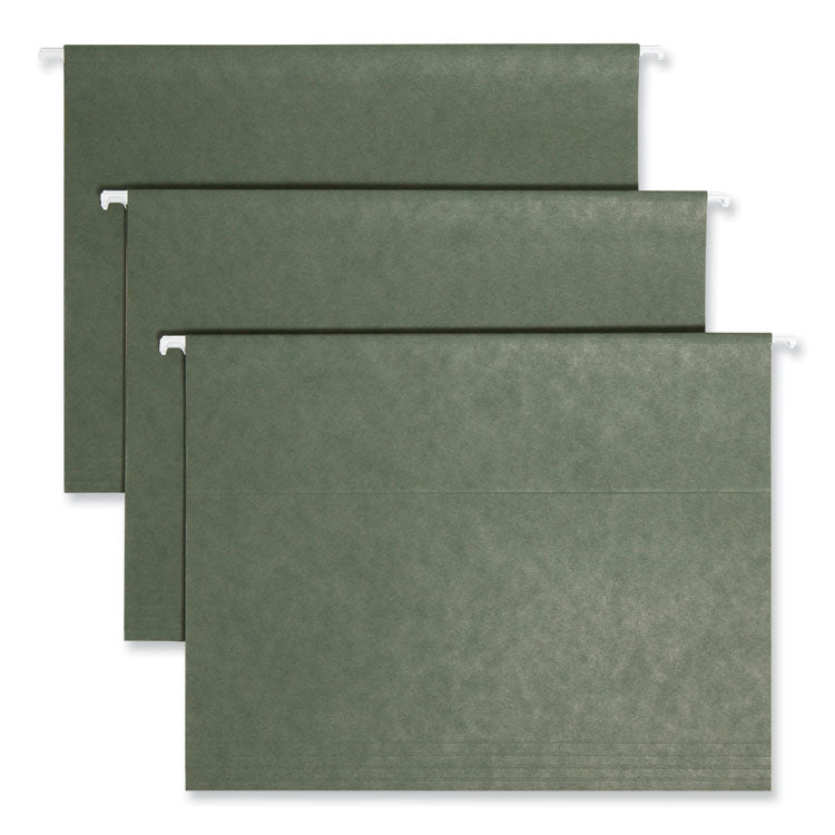 Smead™ Hanging Folders, Letter Size, 1/3-Cut Tabs, Standard Green, 25/Box (SMD64035) Box of 25