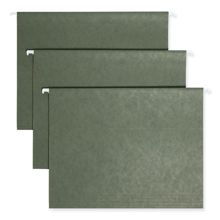 Smead™ TUFF Hanging Folders with Easy Slide Tab, Letter Size, 1/3-Cut Tabs, Standard Green, 20/Box (SMD64036)