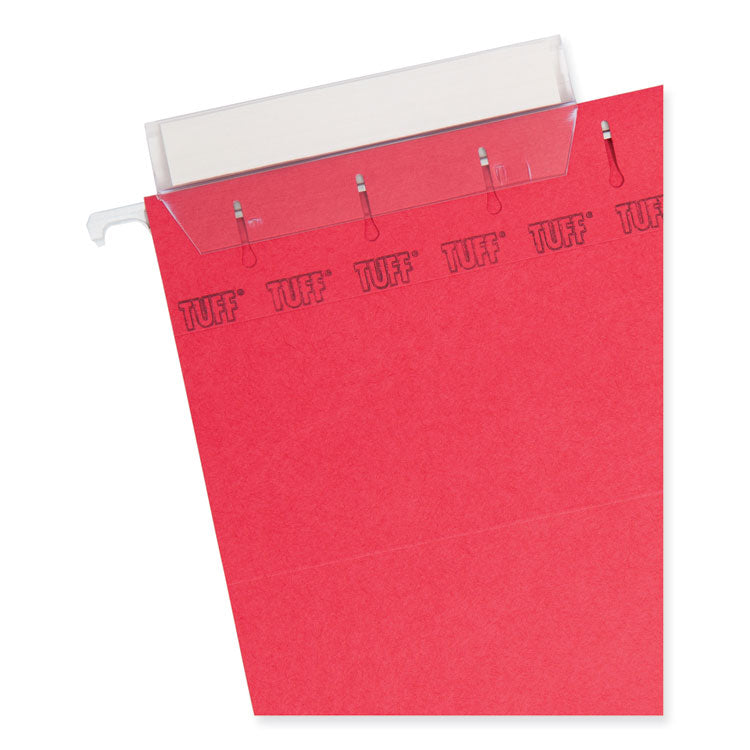 Smead™ TUFF Hanging Folders with Easy Slide Tab, Letter Size, 1/3-Cut Tabs, Red, 18/Box (SMD64043)
