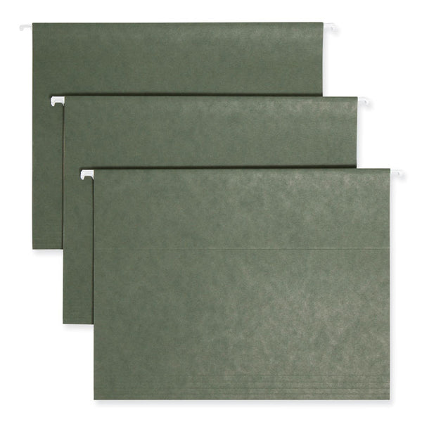 Smead™ Hanging Folders, Letter Size, 1/5-Cut Tabs, Standard Green, 25/Box (SMD64055)