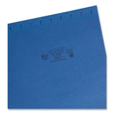 Smead™ Colored Hanging File Folders with 1/5 Cut Tabs, Letter Size, 1/5-Cut Tabs, Navy, 25/Box (SMD64057)