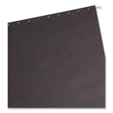 Smead™ Colored Hanging File Folders with 1/5 Cut Tabs, Letter Size, 1/5-Cut Tabs, Black, 25/Box (SMD64062)