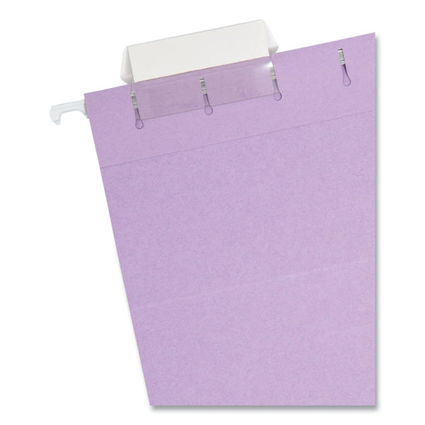 Smead™ Colored Hanging File Folders with 1/5 Cut Tabs, Letter Size, 1/5-Cut Tabs, Lavender, 25/Box (SMD64064)