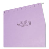 Smead™ Colored Hanging File Folders with 1/5 Cut Tabs, Letter Size, 1/5-Cut Tabs, Lavender, 25/Box (SMD64064)