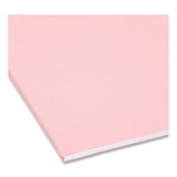 Smead™ Colored Hanging File Folders with 1/5 Cut Tabs, Letter Size, 1/5-Cut Tabs, Pink, 25/Box (SMD64066)