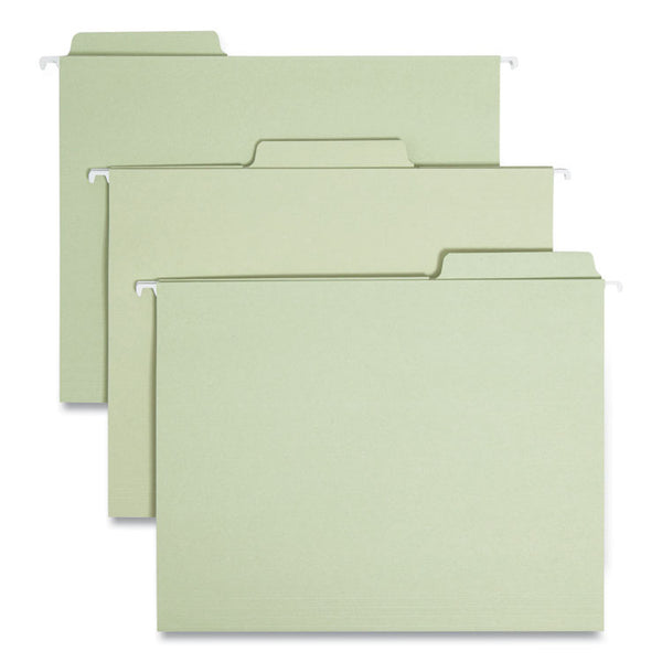 Smead™ FasTab Hanging Folders, Letter Size, 1/3-Cut Tabs, Moss, 20/Box (SMD64082)