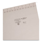 Smead™ TUFF Hanging Folders with Easy Slide Tab, Letter Size, 1/3-Cut Tabs, Steel Gray, 18/Box (SMD64092)