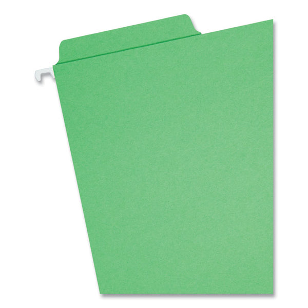 Smead™ FasTab Hanging Folders, Letter Size, 1/3-Cut Tabs, Green, 20/Box (SMD64098)