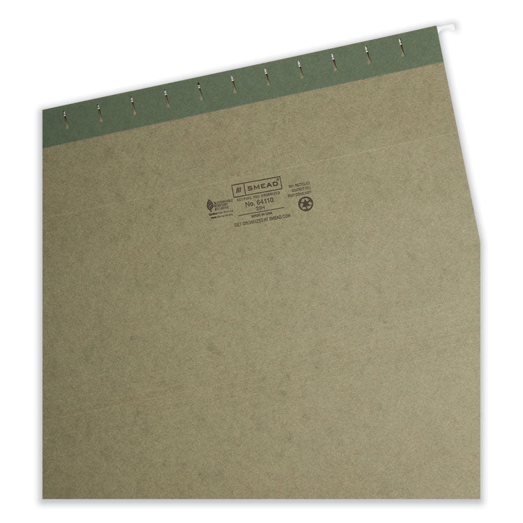 Smead™ Hanging Folders, Legal Size, Standard Green, 25/Box (SMD64110)