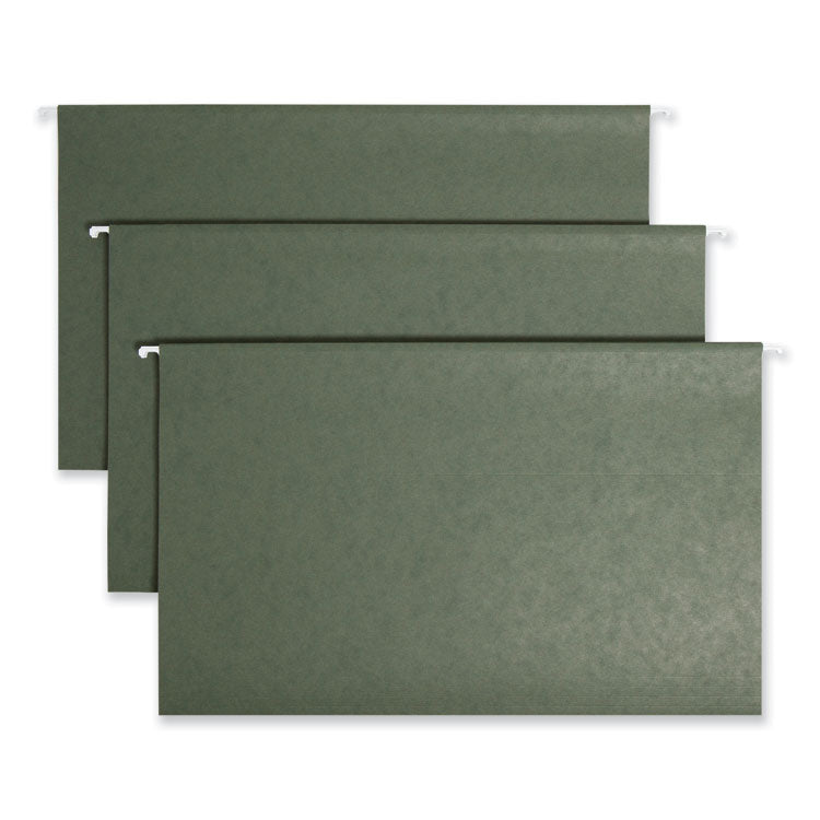 Smead™ TUFF Hanging Folders with Easy Slide Tab, Legal Size, 1/3-Cut Tabs, Standard Green, 20/Box (SMD64136)
