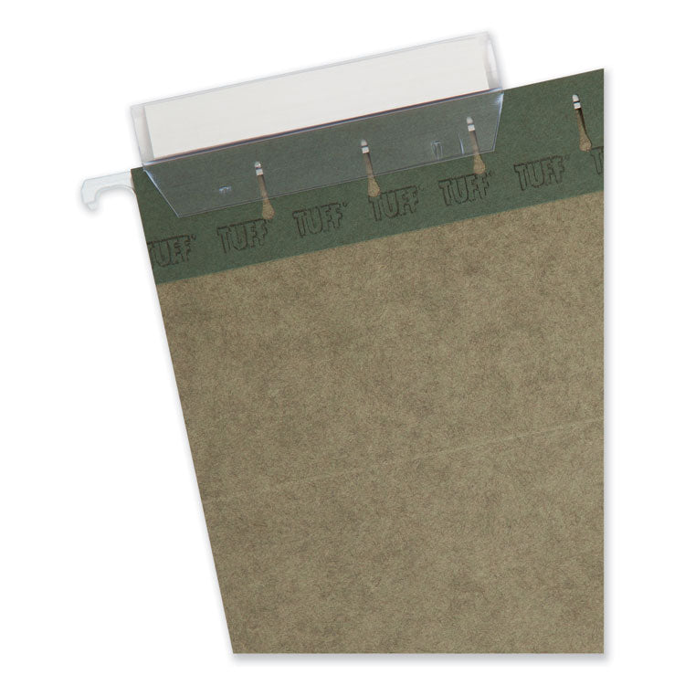 Smead™ TUFF Hanging Folders with Easy Slide Tab, Legal Size, 1/3-Cut Tabs, Standard Green, 20/Box (SMD64136)