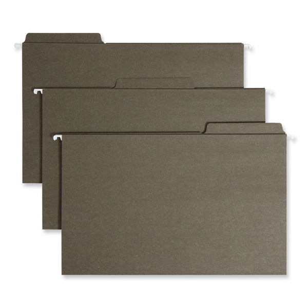 Smead™ FasTab Hanging Folders, Legal Size, 1/3-Cut Tabs, Standard Green, 20/Box (SMD64137)