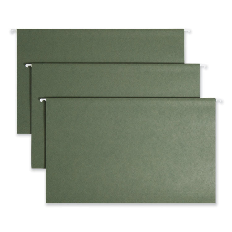 Smead™ Hanging Folders, Legal Size, 1/5-Cut Tabs, Standard Green, 25/Box (SMD64155)