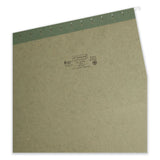 Smead™ Hanging Folders, Legal Size, 1/5-Cut Tabs, Standard Green, 25/Box (SMD64155)