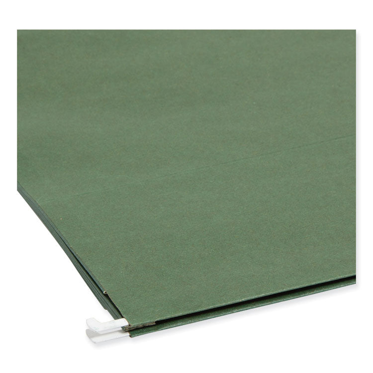 Smead™ 100% Recycled Hanging Pockets with Full-Height Gusset, 1 Section, 3.5" Capacity, Letter Size, Standard Green, 10/Box (SMD64226)