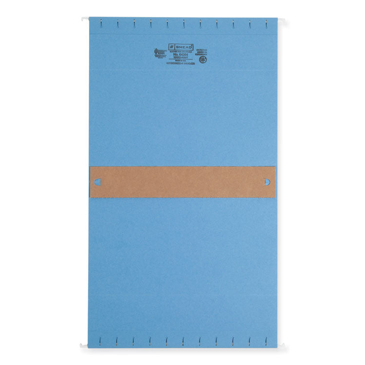 Smead™ Box Bottom Hanging File Folders, 2" Capacity, Letter Size, 1/5-Cut Tabs, Assorted Colors, 25/Box (SMD64264)