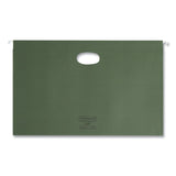 Smead™ Hanging Pockets with Full-Height Gusset, 1 Section, 1.75" Capacity, Legal Size, Standard Green, 25/Box (SMD64318)