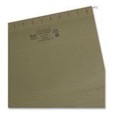 Smead™ 100% Recycled Hanging File Folders, Letter Size, 1/5-Cut Tabs, Standard Green, 25/Box (SMD65001)