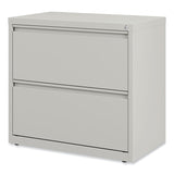 Alera® Lateral File, 2 Legal/Letter-Size File Drawers, Light Gray, 36" x 18.63" x 28" (ALEHLF3029LG)