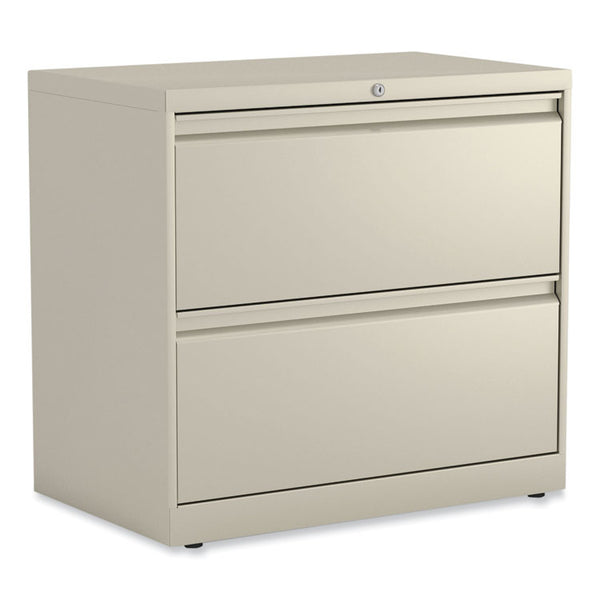 Alera® Lateral File, 2 Legal/Letter-Size File Drawers, Putty, 30" x 18.63" x 28" (ALEHLF3029PY)