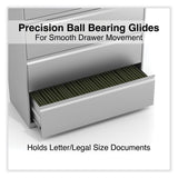 Alera® Lateral File, 5 Legal/Letter/A4/A5-Size File Drawers, 1 Roll-Out Posting Shelf, Light Gray, 42" x 18.63" x 67.63" (ALEHLF4267LG) Each