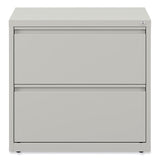 Alera® Lateral File, 2 Legal/Letter-Size File Drawers, Light Gray, 36" x 18.63" x 28" (ALEHLF3029LG)