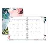 Blueline® Monthly 14-Month Planner, Floral Watercolor Artwork, 11 x 8.5, Multicolor Cover, 14-Month (Dec to Jan): 2023 to 2025 (REDC701G01)