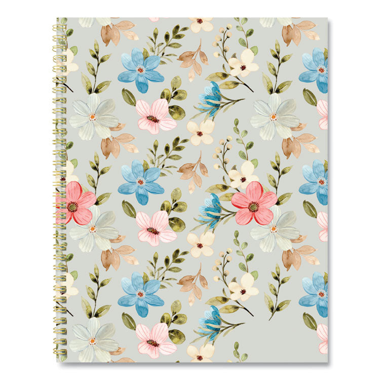 Blueline® Monthly 14-Month Planner, Spring Floral Watercolor Artwork, 11 x 8.5, Multicolor Cover, 14-Month (Dec to Jan): 2023 to 2025 (REDC701PG02)