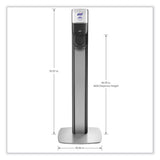 PURELL® MESSENGER ES6 Graphite Panel Floor Stand with Dispenser, 1,200 mL, 16.75 x 6 x 40, Graphite/Silver (GOJ7316DSSLV) Each