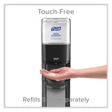 PURELL® MESSENGER ES6 Graphite Panel Floor Stand with Dispenser, 1,200 mL, 16.75 x 6 x 40, Graphite/Silver (GOJ7316DSSLV) Each