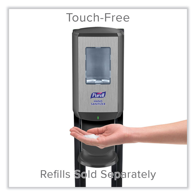 PURELL® CS6 Hand Sanitizer Floor Stand with Dispenser, 1,200 mL, 13.5 x 5 x 28.5, Graphite/Silver (GOJ7416DS) Each