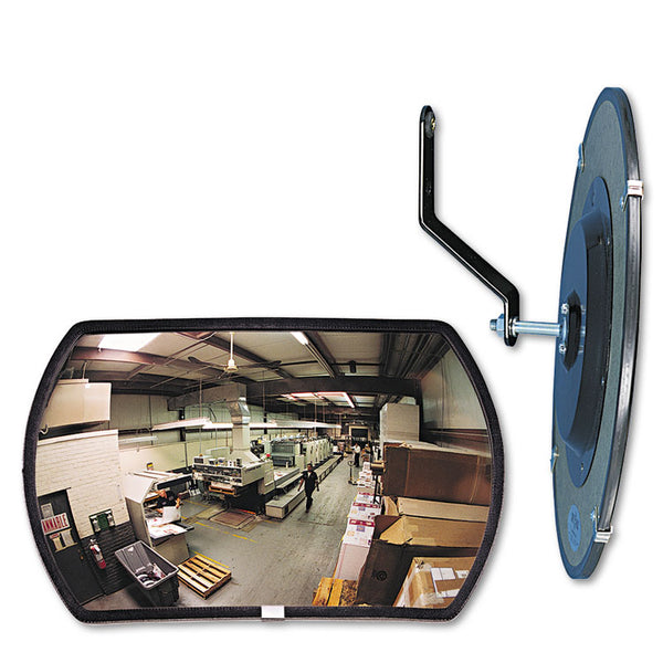 See All® 160 degree Convex Security Mirror, Round Rectangular, 18"w x 12"h (SEERR1218)