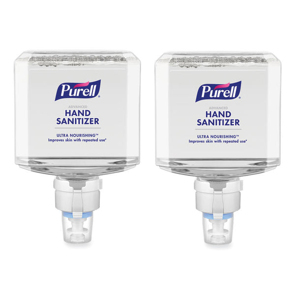 PURELL® Advanced Foam Hand Sanitizer Refill, 1,200 mL, Natural Scent, For ES8 Dispensers, 2/Carton (GOJ775602)